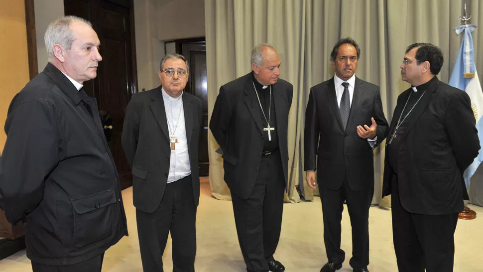 ENCUENTRO. Scioli se reunión con obispos y representantes eclesiásticos. DYN