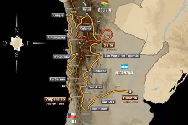 El Dakar 2014 confirmó que pasará por Tucumán el 9 y 10 de enero