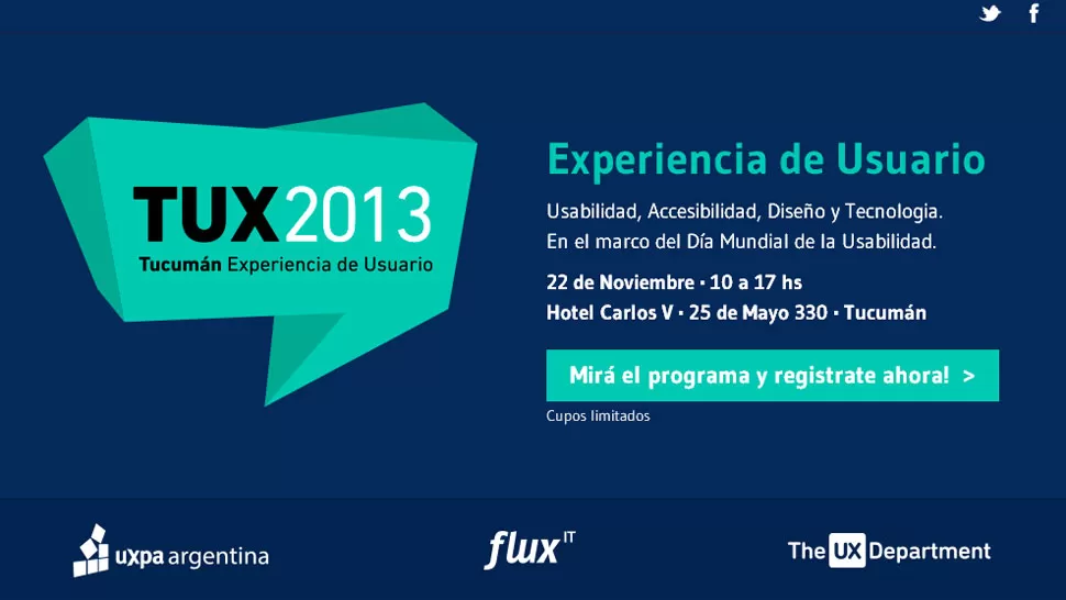 Este viernes se desarrollará la jornada Tucumán: experiencia de usuario