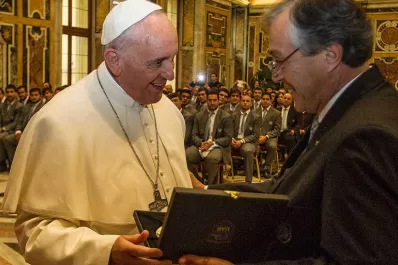Con ocho tucumanos, Los Pumas visitaron al Papa