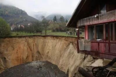 Una laguna desapareció misteriosamente