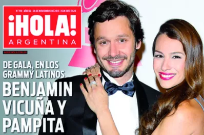 Pampita y Benjamín en los Grammy