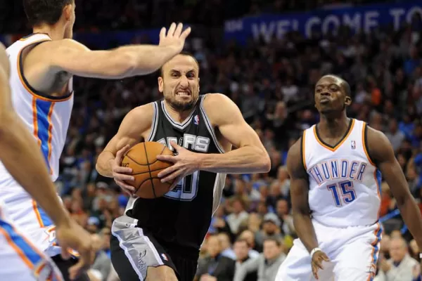 Los Thunder cortaron el invicto de los Spurs