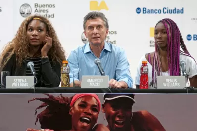 Las hermanas Serena y Venus Williams visitan la Argentina