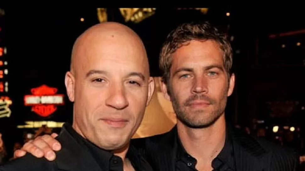 COMPAÑEROS Y AMIGOS. Vin Diesel subió una foto junto al actor Paul Walker a IInstagram. FOTO TOMADA DE CLARIN.COM
