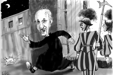 Dicen que por las noches, en Roma, el Papa sale a asistir a los sin techo