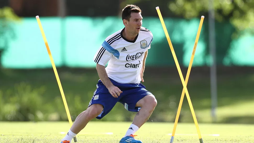ENFOCADO. Messi ya tiene la cabeza en el Mundial. REUTERS