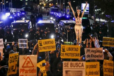 Madrid fue un caos por la protesta contra la ley mordaza