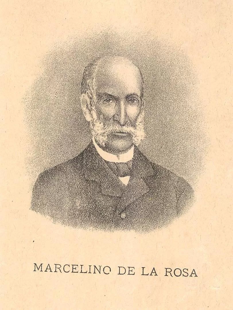 MARCELINO DE LA ROSA. El distinguido tucumano, en un retrato publicado en 1895 en las “Memorias” del general La Madrid.  la gaceta / archivo