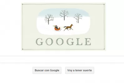 Google desea felices fiestas mediante un simpático doodle