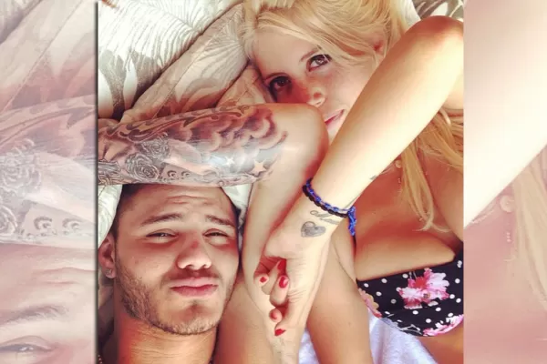 Wanda Nara y Mauro Icardi se fotografiaron en la cama