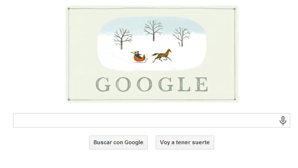 MENSAJE. Google amaneció con un mensaje navideño en su portada. CAPTURA DE PANTALLA