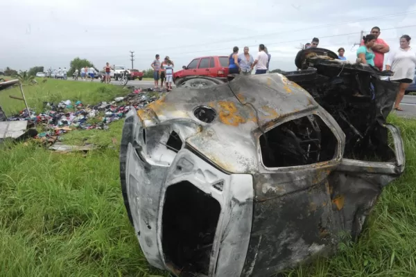 Cinco personas murieron calcinadas en la 38