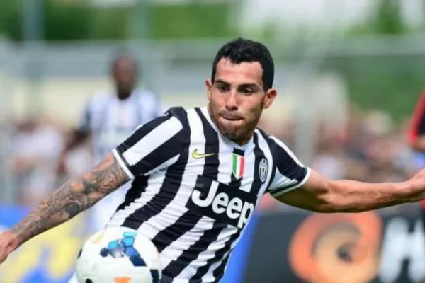 Carlos Tevez se entrenó con Juventus y jugaría ante Roma