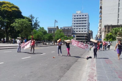 Protesta de vecinos de Garmendia