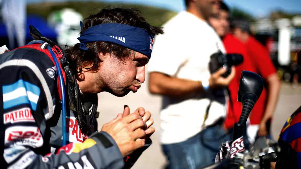 SUSTO. Marcos Patronelli sufrió un grave accidente y tuvo que abandonar el Dakar 2014. TELAM