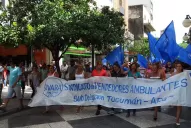 Los ambulantes reiteraron la amenaza de volver al centro este viernes