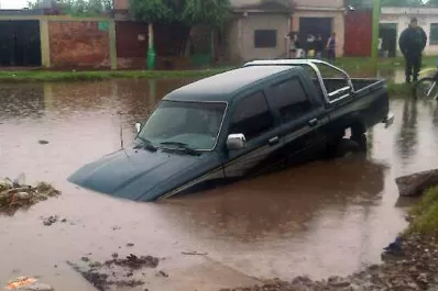 La tormenta inundó varias zonas y dejó árboles caídos