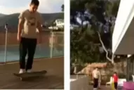 Messi también es un crack sobre un skate