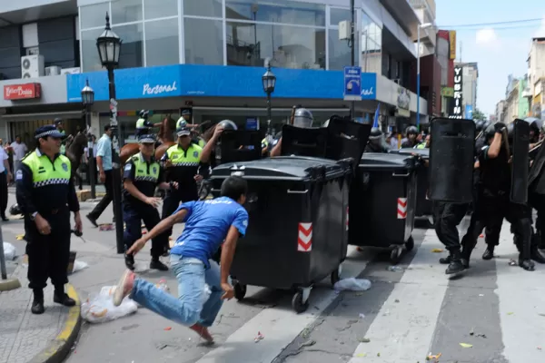 Los ambulantes se fueron del microcentro luego del accionar de la Policía