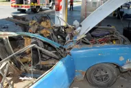 Fotos: Así quedó el auto que explotó cuando cargaba GNC
