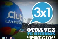 Atlético se burla de San Martín con afiches