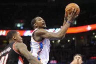 Kevin Durant volvió a brillar en los Thunder