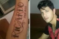 Rodrigo Díaz se tatuó el nombre de Ricardo Fort