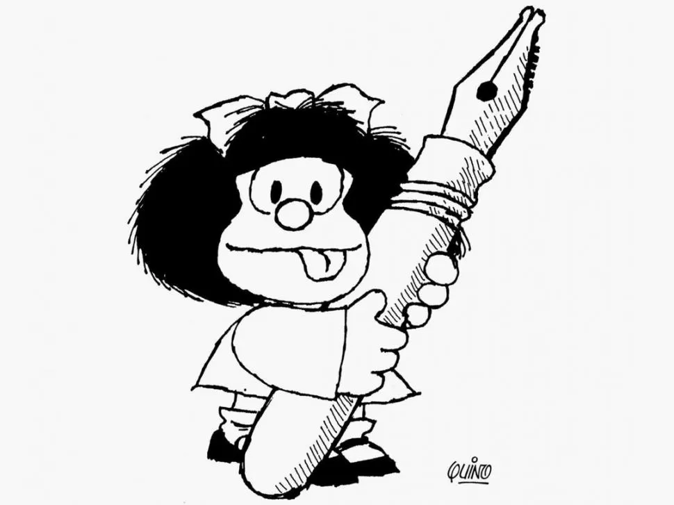SÍMBOLO DE REBELDÍA. Mafalda, la niña que creó Quino hace medio siglo. Maria Silvia Granara