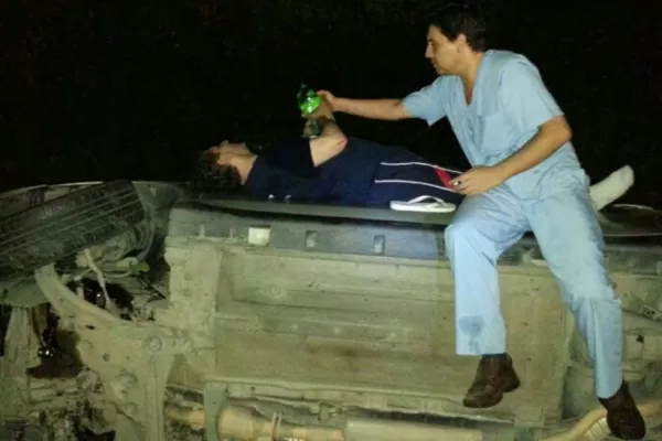 El intendente de Simoca sufrió un accidente en la ruta 307