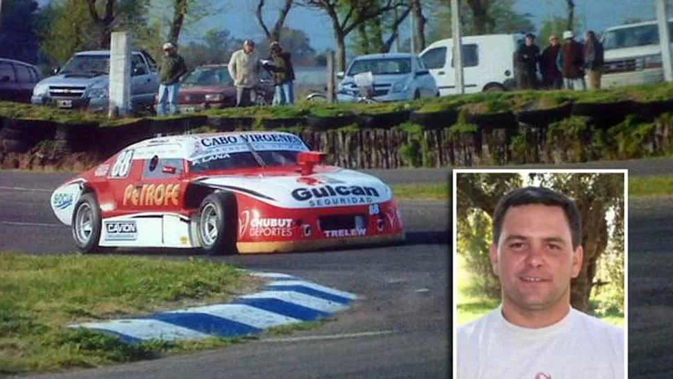 DOLOR. El piloto Fabián Lana murió de un infarto tras la carrera. FOTO TOMADA DE CADENA3.COM