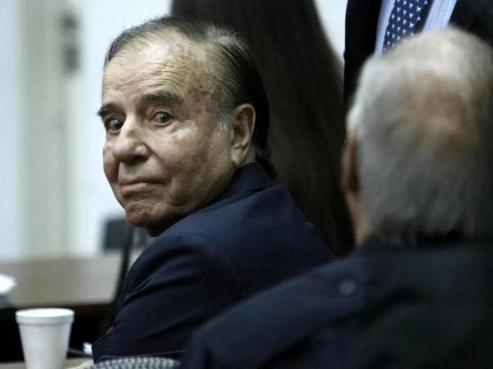 SIN CULPA. Carlos Menem respiró aliviado por el fallo de la Corte.   dyn