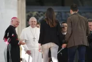 Miles de enamorados recibieron el consejo del Papa Francisco