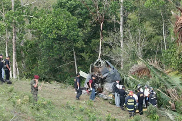 Se estrelló un helicóptero presidencial ecuatoriano: Hay tres muertos