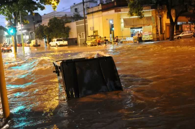Así estaban las calles en el momento de la tormenta