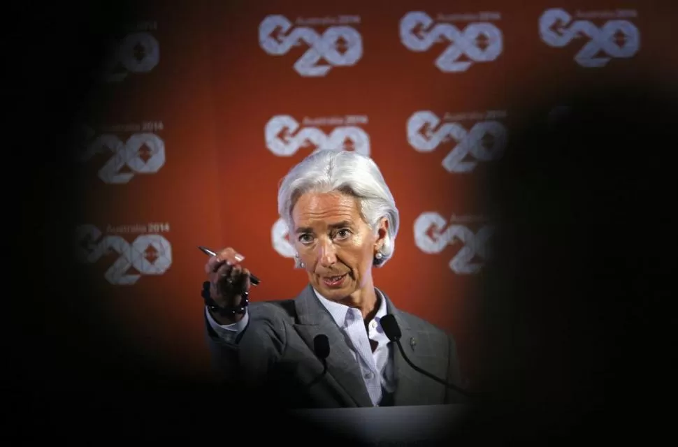 EN ESCENA. Christine Lagarde, del FMI, reapareció en la cumbre del G20. reuters