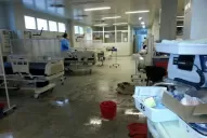 En la terapia intensiva del Padilla cedió el cielo raso y hubo que trasladar pacientes