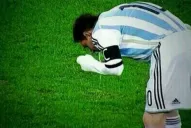 Messi vomitó en pleno partido contra Rumania
