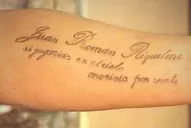 Un jugador de Lanús se hizo su tatuaje en honor a Riquelme
