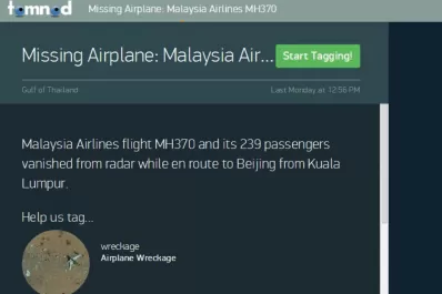 Se puede colaborar con la búsqueda del Malaysia Airlines 370 a través de internet