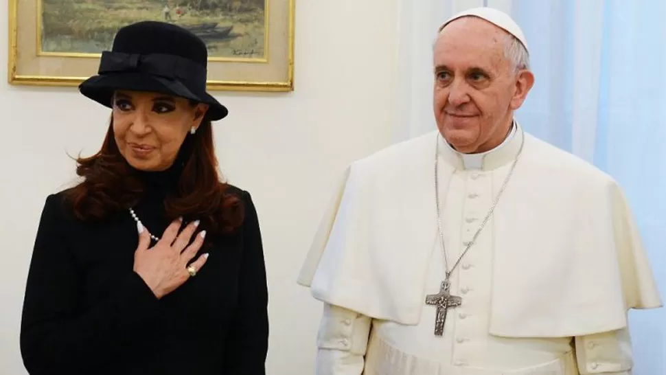 VISITA OFICIAL. El de mañana será el tercer encuentro entre Cristina y Francisco, desde que el argentino fue entronizado Papa. FOTO TOMADA DE INFOBAE.COM