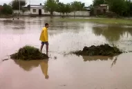 Las lluvias provocaron el desborde del Río Chico e inundaciones en Santa Ana