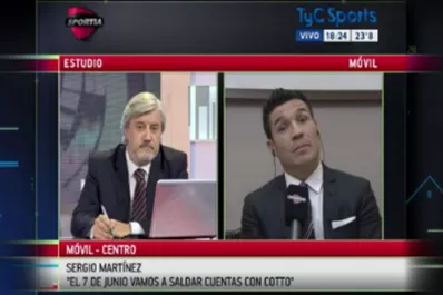 Fabbri se cruzó con Maravilla Martínez en vivo