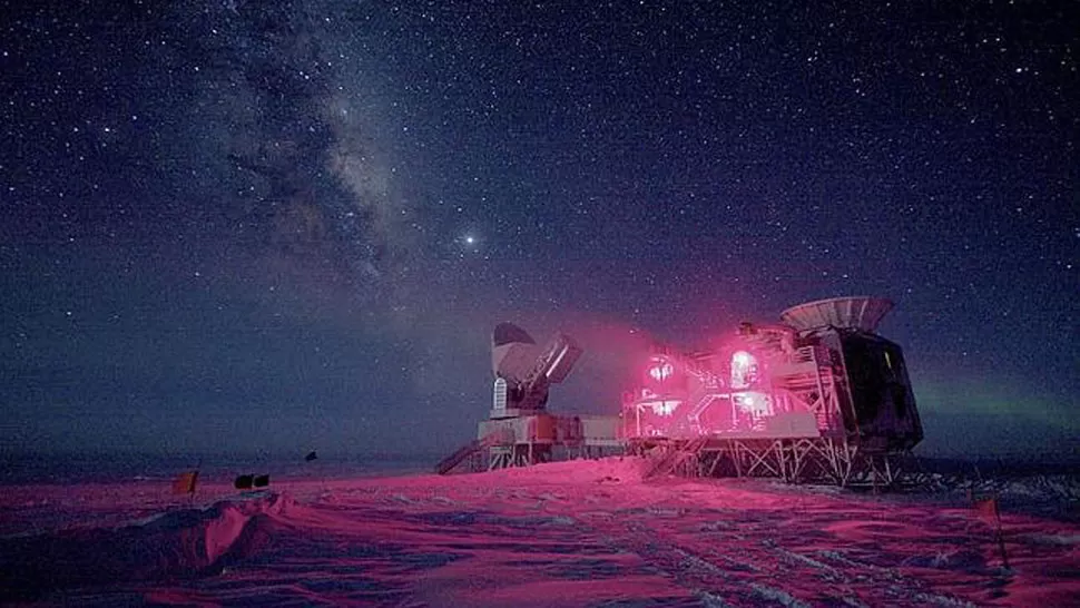 HALLAZGO. El telescopio BICEP2, en el Polo Sur. FOTO TOMADA DE ABC.ES