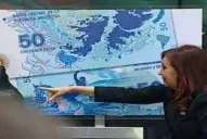 Cristina lanzó un billete de 50 pesos en conmemoración de las Malvinas