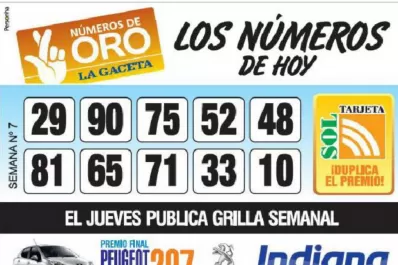 Los Números de Oro de LA GACETA