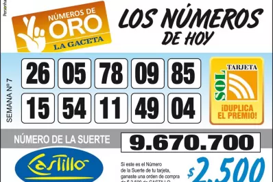 Los Números de Oro de LA GACETA
