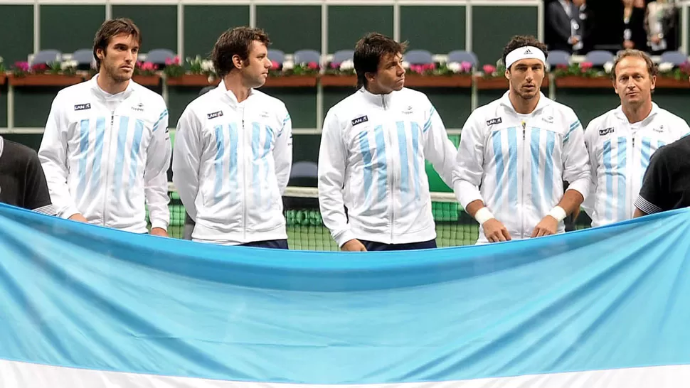SIN SALIDA. Los argentinos deben vencer a los israelíes para mantenerse en la elite del tenis por equipos. ARCHIVO TELAM