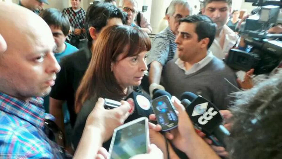 ALIVIADA. Susana Trimarco habló con la prensa luego de conocerse el fallo. LA GACETA/ FOTO DE JOSÉ INESTA