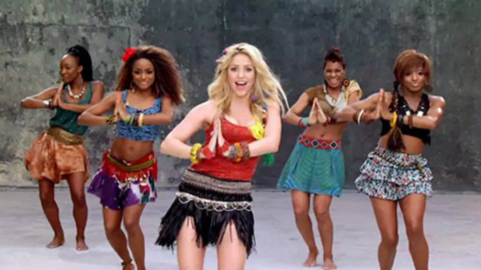 FIESTA SUDAFRICANA. El tema Waka-Waka, cantado -y bailado- por Shakira fue pegadizo e hizo furor en el Mundial de Sudáfrica 2010.